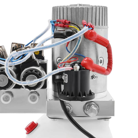 Double Acting Hydraulic Pump 12V DC 4.5 Quart Hydraulic Power Unit 1.6kW 3000RPM 22MPA Hydraulic Station Pump with cables