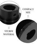 Close-up of Heavy Duty Cast Double Groove Pulley Pulley Wheel Replacement with sturdy material and compact size labels