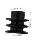 Side view of Idler Pulley for Gym Pulley Wheel Gas Engine Belt Sheave Double Installation showing measurements
