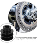 Heavy Duty Cast Double Groove Pulley Pulley Wheel Replacement for V-belt Water Pump Gas Engine Sheave Belt Simple Installation