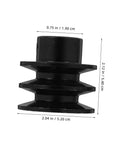 Side view of Double Groove V-Belt Pulley for Gas Engines Water Pump Replacement Smooth Operation with dimensions