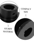 Double Groove V-Belt Pulley for Gas Engines Water Pump Replacement Smooth Operation, close-up showing sturdy material and compact size