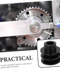Versatile Gas Engine Belt Pulley Double Groove V-belt Sheave Replacement Pulley for Water Pump Applications, close-up view