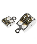 36mm Metal Sheave Zinc Alloy Fixed Pulley Crown Block and Tackle Lifting Wheel Mini Single/Double Pulley for DIY
