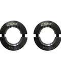 Double Split Shaft Collar With One Quarter Inch Bore Black Oxide Finish Two Piece Set Screw Carbon Steel Industrial Shaft