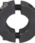 Double Split Shaft Collar With One Quarter Inch Bore Black Oxide Finish Two Piece Set Screw Carbon Steel Industrial Shaft Support