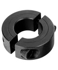 SINOAXISSPACE shaft collar, double-split clamp-on for 13/16 in bore, 1-5/8 in OD, 1/2 in thick, steel with M4 screws