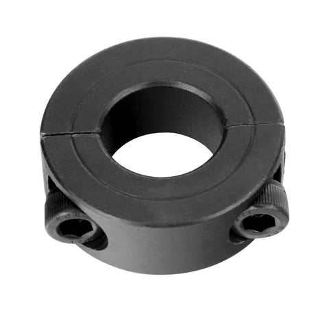 Front view: SINOAXISSPACE double-split shaft collar, 13/16 bore, 1-5/8 in OD, 1/2 in thick, M4 set screws.