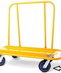 Drywall Dolly Replacement Polyurethane Wheel Casters - 2,400 Lbs Capacity on yellow drywall dolly