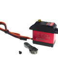 Servo High Torque Metal Gear Standard Digital Servo 25KG/0.13S 6.8V for 1/8 1/10 RC Cars (Control Angle 180) with cables and arm