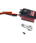 Servo High Torque Metal Gear Standard Digital Servo 25KG/0.13S 6.8V for 1/8 1/10 RC Cars (Control Angle 180) with metal arm
