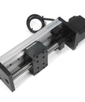 Dual Linear Rail Guide Ballscrew SFU1605 with Square Linear Rails with NEMA23 Stepper Motor, 100mm Effective Stroke Length for CNC Router Parts X Y Z Linear Stage Actuator (100mm Stroke)