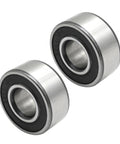 Dual-Seal Angular Contact Ball Bearing 3203 2RS Chrome Steel, 2 Pack, seals both sides, industrial and automotive use