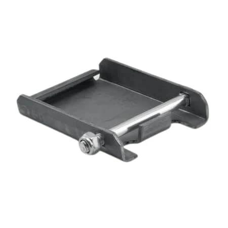 5" x 2" Heavy Duty Phenolic Dumpster Replacement Casters (Dumpster Casters w/Caster Pads) - 4,000 Lbs Capacity, close-up view of caster pad