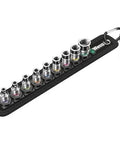 Wera 10-Piece 1/4" Drive Socket Set for Pro Shop Use