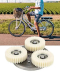 Electric Motor Gear Clutch Kit, High-Torque Planetary Gear Replacement, 36T Nylon Construction for Electric Tools in front of cyclist
