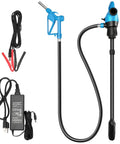 Electric Drum Barrel Pump, 12V DC/100-240V AC Power, 55 Gallon Drum Pump with 2-Inch Bung Adapter, 7.4 GPM Flow Rate components