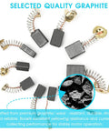 Graphite and copper replacements from 60 Pcs Electric Motor Carbon Brushes Set, 10 Assorted Sizes for Power Tools, Drills, Saws, Grinders, Motors.