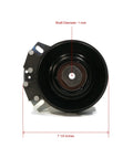 Front view of Electric PTO Clutch for 2006 Country Clipper Jazee SR100, SR105, SR200, SR300 with 1-inch shaft diameter and 7.25-inch width.