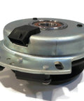 Electric PTO Clutch for 2006 Country Clipper Jazee SR100, SR105, SR200, SR300 front view showing metal casing and pulley