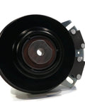 Front view of Electric PTO Clutch for 2006 Country Clipper Jazee SR100, SR105, SR200, SR300 showing black metal pulley assembly.