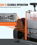 Automatic Electric Wire Stripping Machine 60W with Visible Stripping Depth Reference showing protective cover and channels