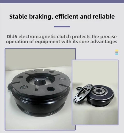 Single Plate Electromagnetic Clutch & Brake - 12V/24V Electric Holding Brake for Industrial Equipment (DJDM06-05B) shown from top