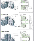 Diagram of Dld6 series electromagnetic clutch showing Single Plate Electromagnetic Clutch & Brake - 12V/24V Electric Holding Brake for Industrial Equipment (DJDM06-05B)