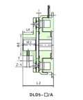 Technical diagram of Electromagnetic Clutch a Type Single Plate Clutch DC24V Dry Type Automatic Clutch Bearing Engine Accessories, 500283968