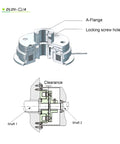 Technical diagram of Electromagnetic Clutch a Type Single Plate Clutch DC24V Dry Type Automatic Clutch Bearing Engine Accessories, 500283968.