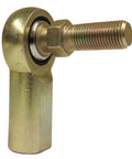Female Spherical Rod End Bearing Nylon PTFE 1/4-28 Thread side view showing stud and joint