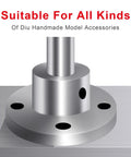 Two-Pack 6mm bore flange shaft couplings with 10mm OD and 22mm base securely join parallel shafts in DIY RC motors, assembled view