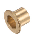 Two Pack Flanged Sleeve Bearing 8mm x 10mm x 10mm Bronze Oilless Bushing For Equipment And Machinery Use front view