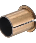 Flanged Sleeve Bearing 20mm Bore 23mm OD 30mm Length 30mm Flange Diameter One Point Five Millimeter Flange Thickness Oilless Bronze Sintered Coating Carbon Steel Base Maintenance Free High Load Capacity Friction Reducing Bearing close-up