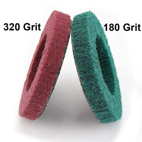 10 Pack 4 1 Half Inch Flap Discs For Angle Grinder Set With 180 And 320 Grits Ideal For Metal And Wood Sanding Rust Removal