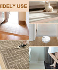 Floor Transition Strip Vinyl Door Threshold Ramp Self Adhesive Carpet Edging Strip in various home settings