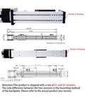 Technical drawings of FSL40 Linear Guide Ball Screw Stage for CNC Motion, showing dimensions and mounting differences between V1 and V2.