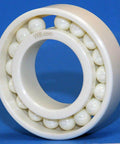 Full Complement Full Ceramic 6026 ZrO2 Ball Bearing 130x200x33mm with white balls and ceramic races.