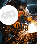 Durable galvanized square plate washers distribute load and reinforce fastenings for outdoor, construction, fencing, and industrial projects, featuring a 0.55 in ID, 1.57 x 1.57 in OD, 3 mm thickness, set of 20 for quick, lasting securement displayed with a welding scene.