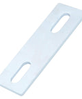 Ten pack galvanized washer plates reinforce U bolts and dock cleats with 1/8 inch thick electro-galvanized steel, sized 4-1/2 x 1-1/2 inches.