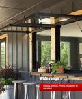 Indoor outdoor bar with open window supported by 10mm Ball Stud Gas Spring Mounting Bracket Kit With 4 L Type Brackets, 4 Flat Type.
