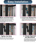 Easy installation steps for Heavy Duty Weld On Gate Hinges 7 Inch Each With 900 Lb Capacity For Swing Doors Trailer Ramps And Gates