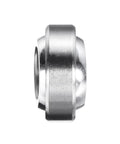 Side view of compact 10x19x6mm spherical bearing pair pre-lubed for low noise ABEC 3 precision, built from GCr15 steel.
