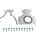 Rear Main Seal Kit For GM V8 Engines 4.8L 5.3L 6.0L 6.2L Fits Chevy Tahoe Suburban Silverado Express Avalanche Cadillac Escalade GMC Yukon Sierra Savana Replacement Replaces 635518 12633579 12639250 showing gasket, cover, and bolts