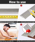 Installation guide for 10Ft Carpet Floor Transition Strip, Self Adhesive Floor Edging Trim Strip, PVC Threshold Cover for Doorway