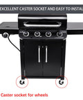 Upgraded Durable Grill Caster Socket Replacement For Charbroil And Kenmore Grills Wear Resistant Weather Resistant Plastic