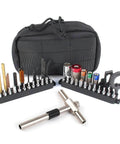 4 Torque Limiters & Modular T-Drive Wrench kit with case, various bits, torque limiters, and T-handle for gun maintenance