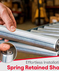 Conveyor Rollers - Galvanized Steel Replacement, 1.5" Diameter, 10" Between Frame, 18 Ga., Found in Woodworking Table installation