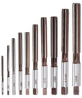Hand Reamers Set H8 Accuracy Alloy Tool Steel 6 Flutes Straight Shank Milling Cutter Tool 10pcs, sizes 3mm to 12mm displayed.
