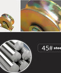 Pulley, Pulley Wheel, Sliding Gate Roller with Bracket, Heavy Duty Barn Door Casters, 45# Steel Slide Gate Hardware
